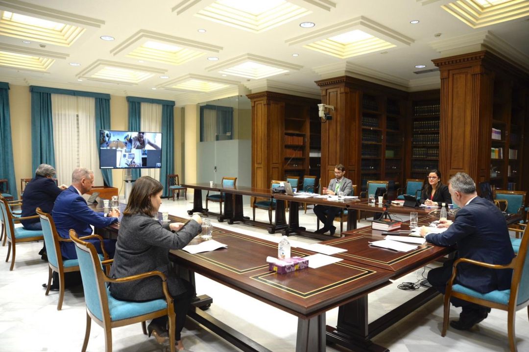 Reunión del presidente de Canarias, Ángel Víctor Torres, con la Fecam para analizar el pacto de reactivación de la economía Reunión del presidente de Canarias, Ángel Víctor Torres, con la Fecam para analizar el pacto de reactivación de la economía