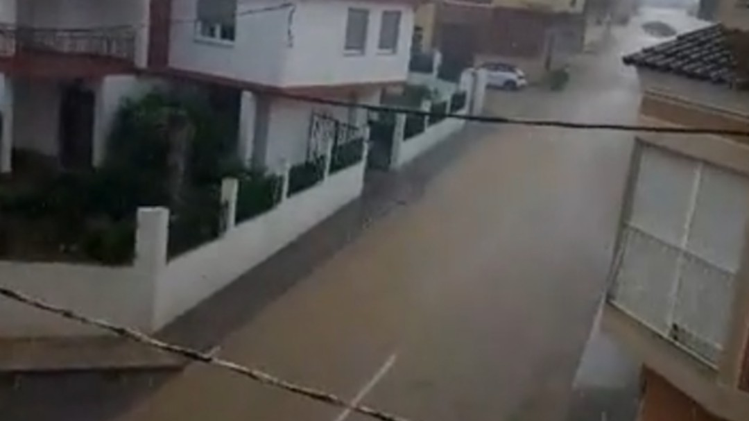 Fuerte granizo esta tarde en Vall d'Alba