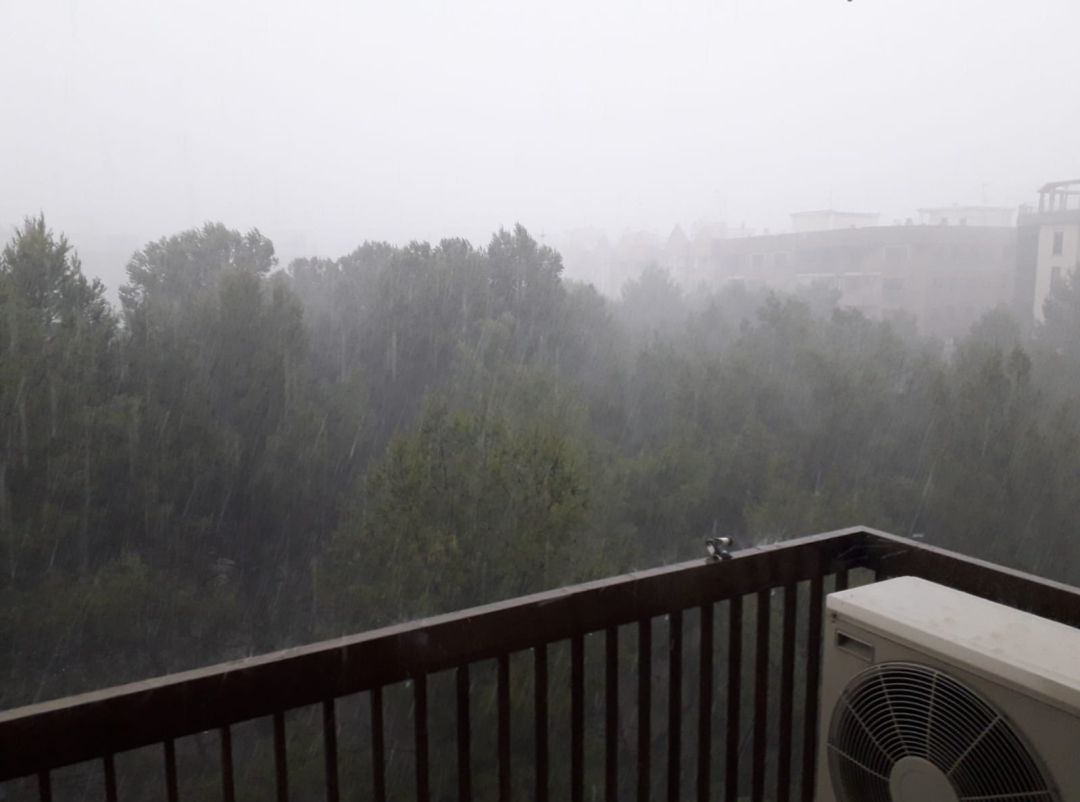Tormenta a primeras horas de la mañana en Gandia Tormenta a primeras horas de la mañana en Gandia