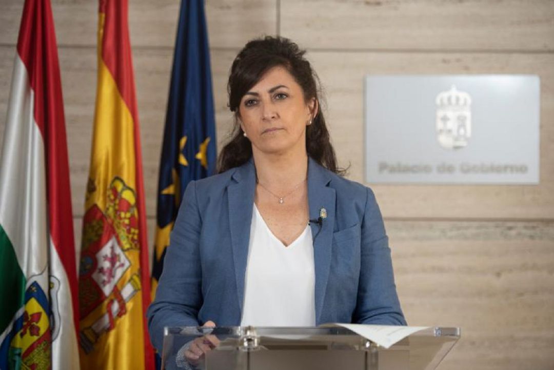 Concha Andreu durante su comparecencia. Concha Andreu durante su comparecencia.