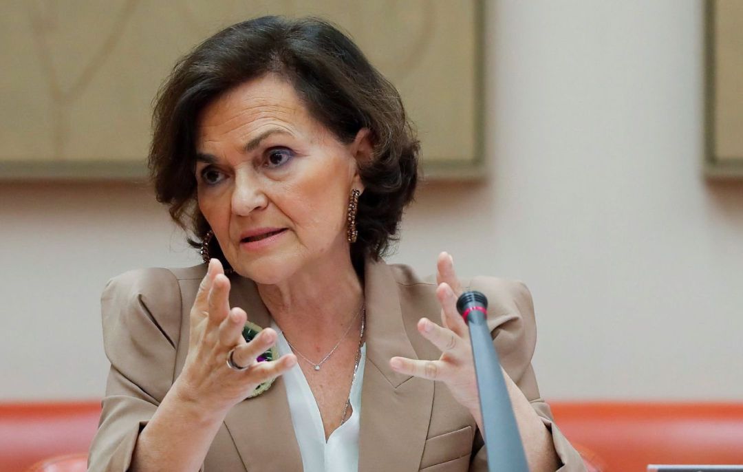 La vicepresidenta primera del Gobierno y ministra de la Presidencia, Carmen Calvo La vicepresidenta primera del Gobierno y ministra de la Presidencia, Carmen Calvo