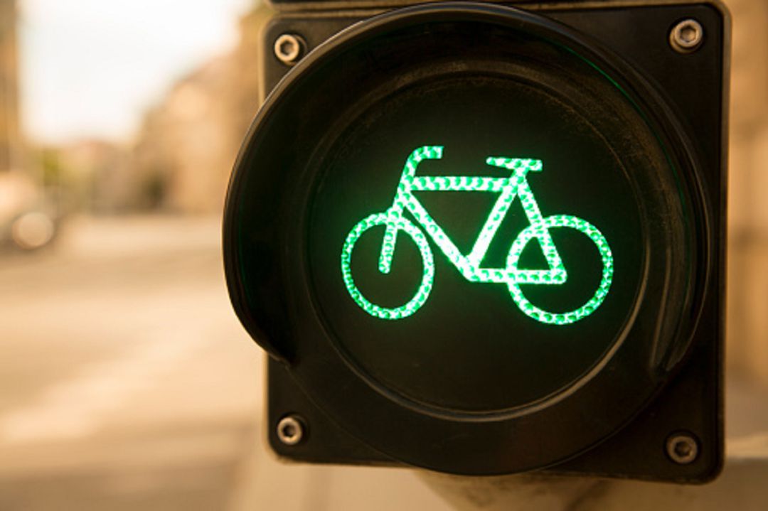 Semáforo para el paso de bicicletas Semáforo para el paso de bicicletas