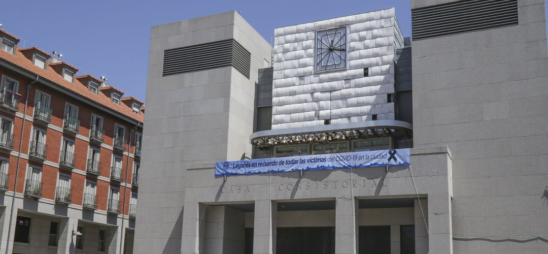 Fachada del ayuntamiento de Leganés Fachada del ayuntamiento de Leganés