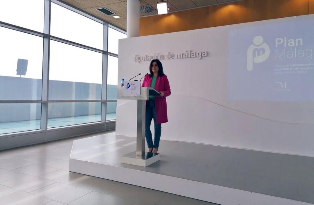 Margarita del Cid, responsable de Turismo Costa del Sol, durante la presentación del Plan Málaga Margarita del Cid, responsable de Turismo Costa del Sol, durante la presentación del Plan Málaga
