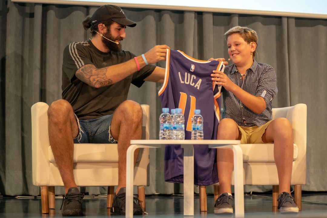 Ricky Rubio y Luca. Ricky Rubio y Luca.
