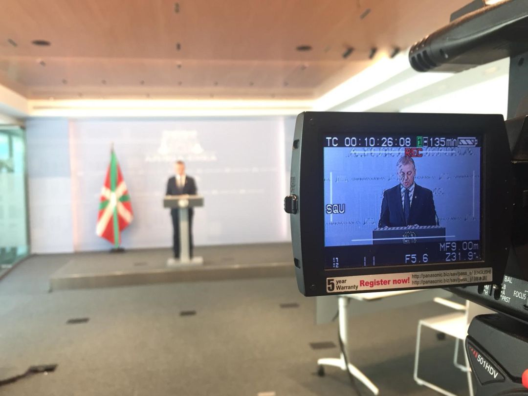 El lehendakari, Iñigo Urkullu, convoca elecciones para el 12 de julio.
I El lehendakari, Iñigo Urkullu, convoca elecciones para el 12 de julio.
I