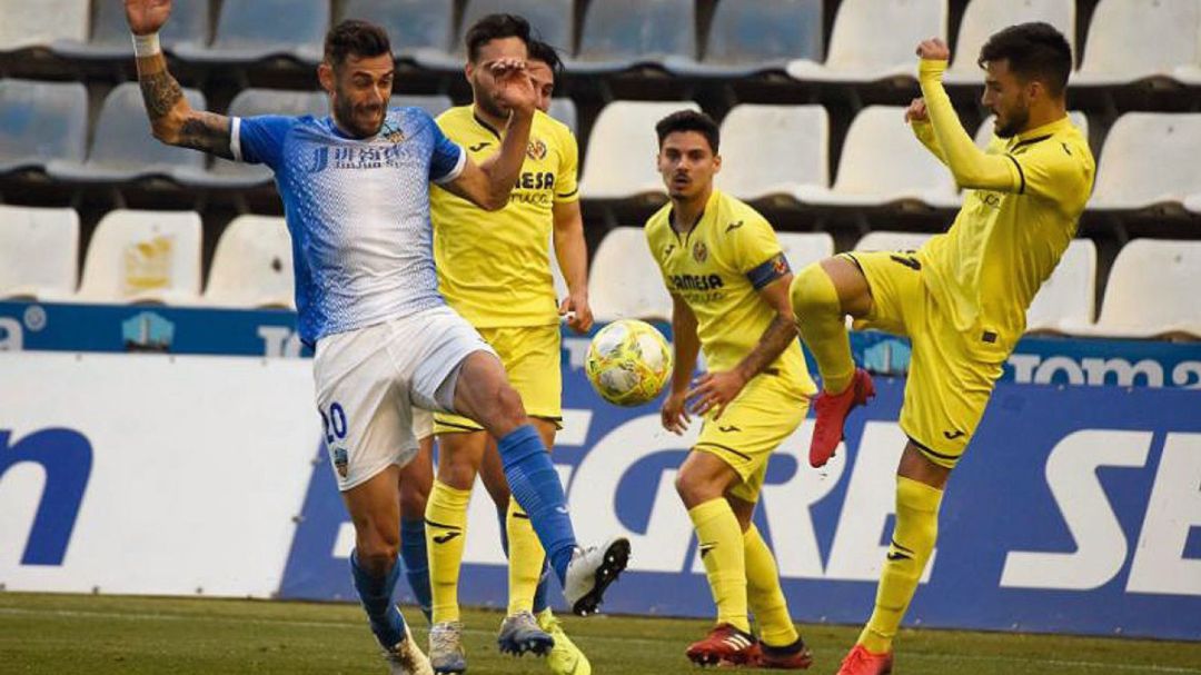 Imagen del Villarreal B ante el Lleida Imagen del Villarreal B ante el Lleida