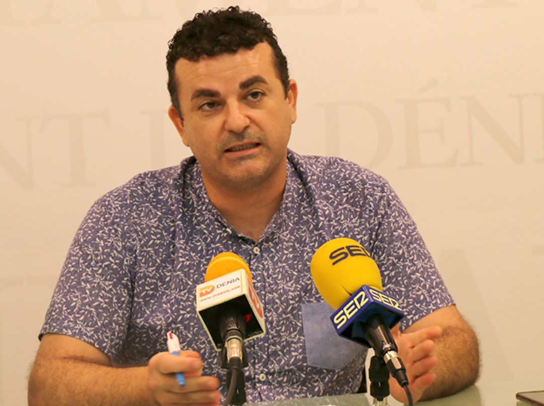 El concejal de Deportes de Dénia, Raúl García de la Reina. El concejal de Deportes de Dénia, Raúl García de la Reina.
