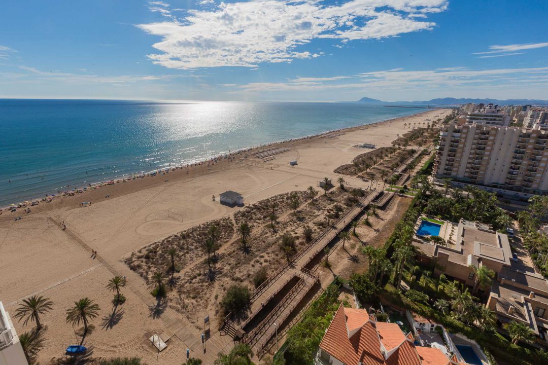 Panorámica de la playa de Gandia Panorámica de la playa de Gandia