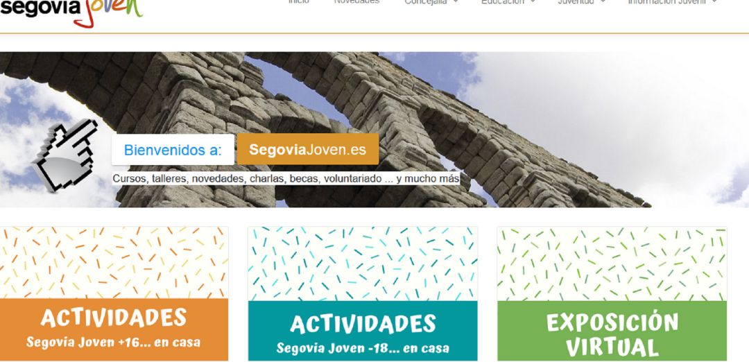 Página web de Segovia Joven de la Concejalía de Juventud. Página web de Segovia Joven de la Concejalía de Juventud.