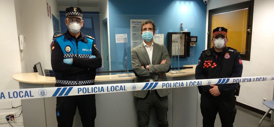 El concejal de Seguridad, Aitor Retolaza, en las instalaciones de la Policía Local El concejal de Seguridad, Aitor Retolaza, en las instalaciones de la Policía Local