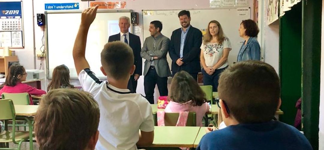 Visita a los alumnos el pasado mes de septiembre Visita a los alumnos el pasado mes de septiembre