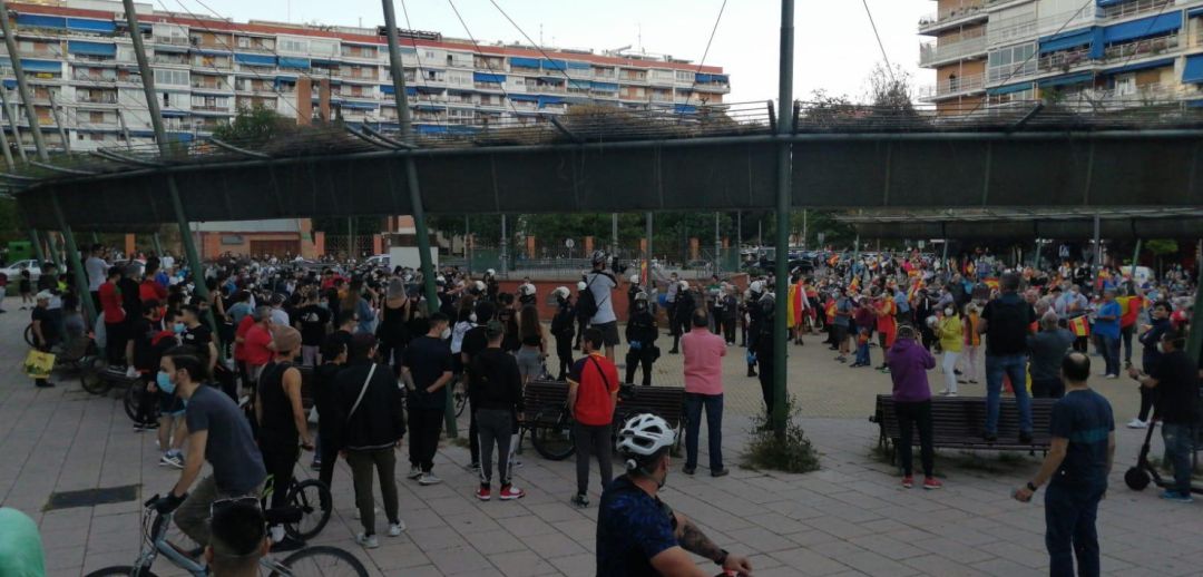 Situación de la plaza Príncipes de España de Alcorcón este lunes 18 de mayo 2020 Situación de la plaza Príncipes de España de Alcorcón este lunes 18 de mayo 2020