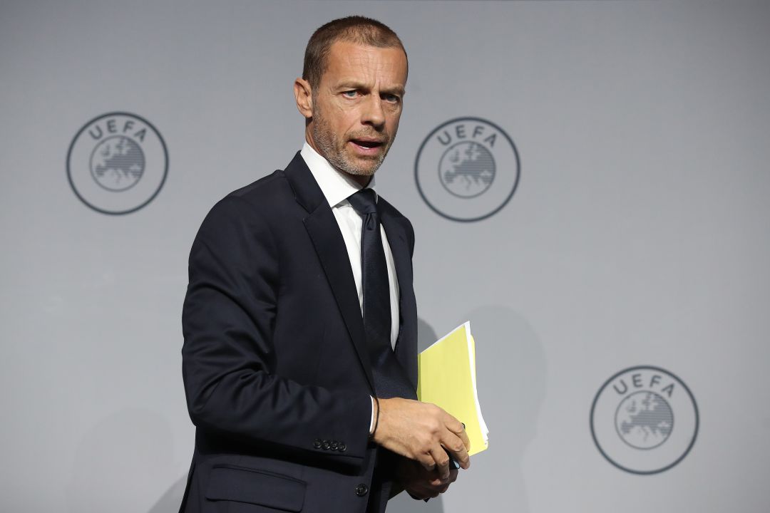 Aleksander Ceferin, presidente de la UEFA. Aleksander Ceferin, presidente de la UEFA.