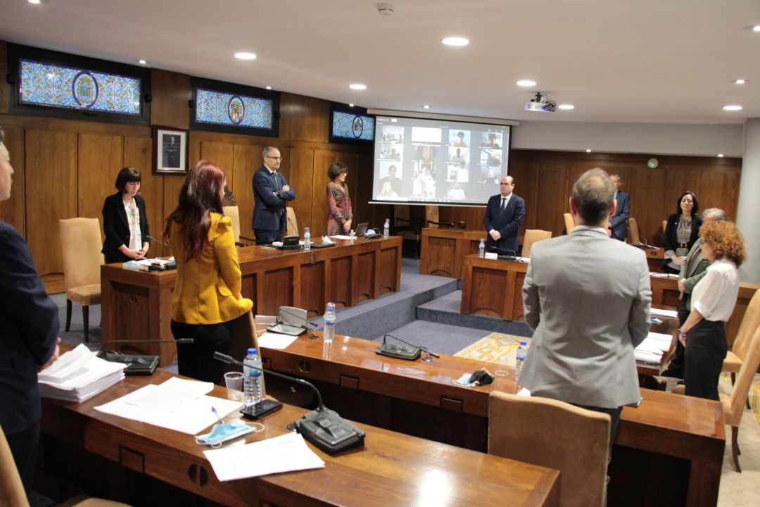 Primer pleno telemático de Ponferrada Primer pleno telemático de Ponferrada