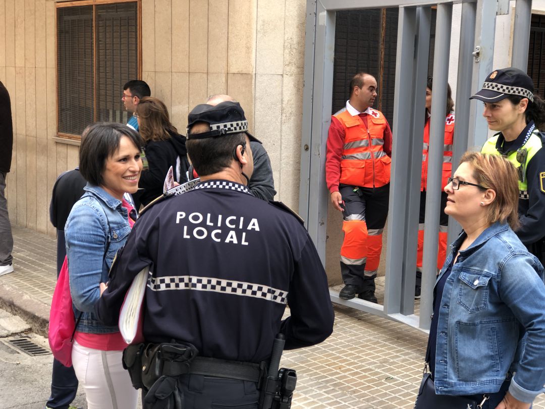 La alcaldesa de Almassora, Merche Galí, en los encierros La alcaldesa de Almassora, Merche Galí, en los encierros
