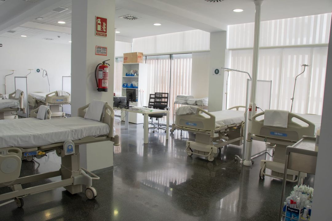 Sala extra, ampliación, de Urgencias, por si hiciera falta. Sala extra, ampliación, de Urgencias, por si hiciera falta.