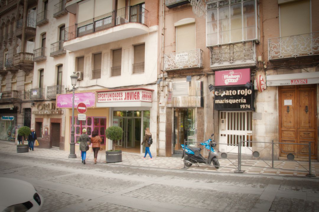 Comercios del centro de Jaén. Comercios del centro de Jaén.
