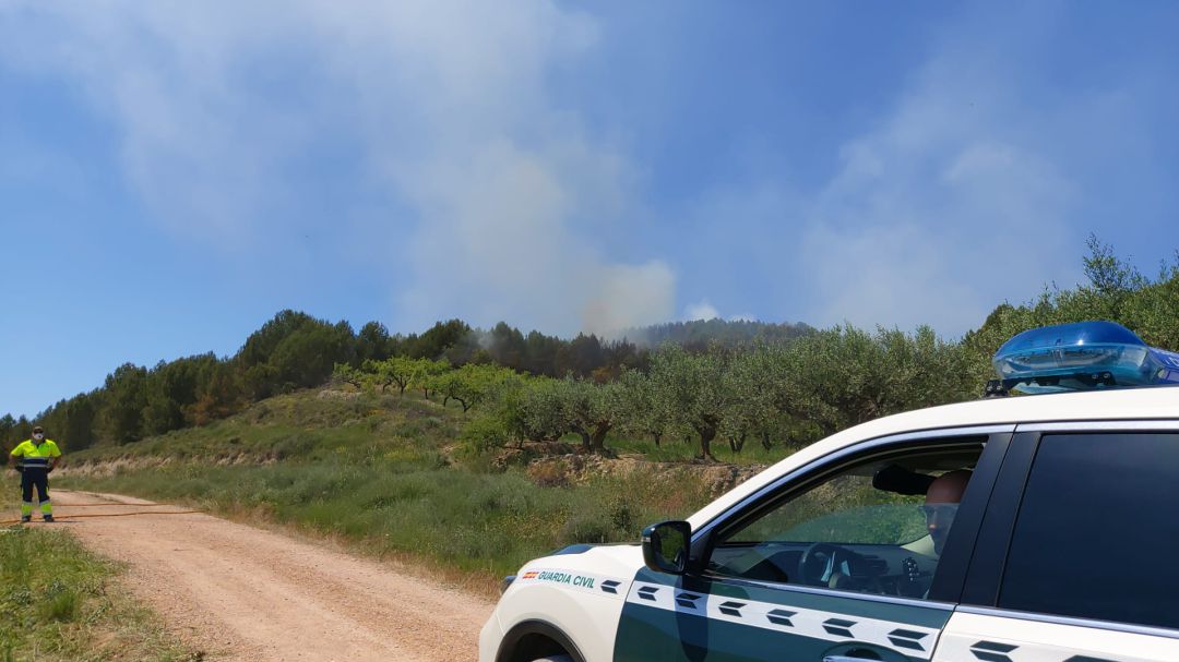 Paraje en el que ha ocurrido el incendio Paraje en el que ha ocurrido el incendio