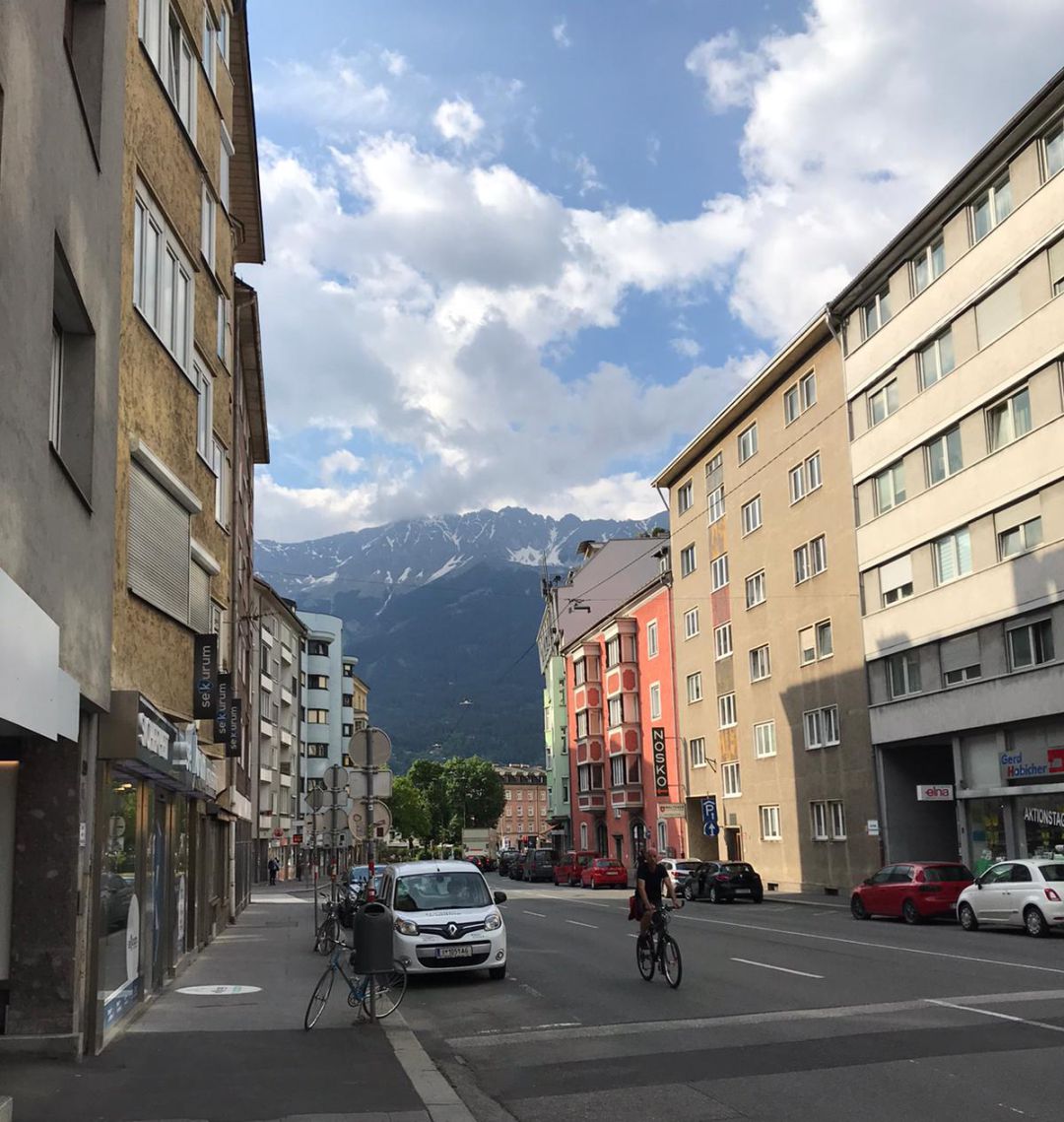 Imagen de la capital del Tirol, tomada por el salmantino. Imagen de la capital del Tirol, tomada por el salmantino.