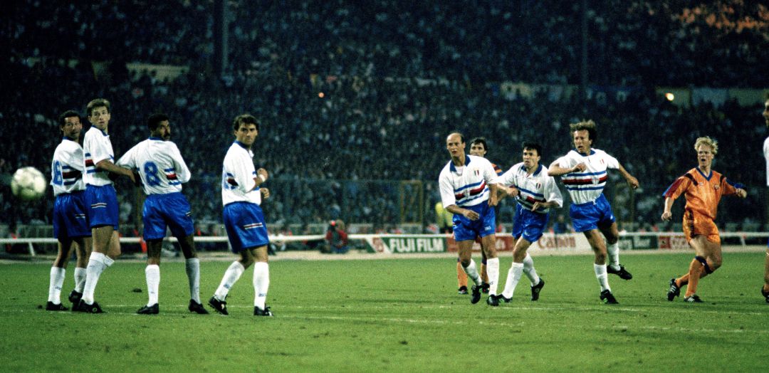 La falta decisiva de la final de la Copa de Europa de 1992 La falta decisiva de la final de la Copa de Europa de 1992