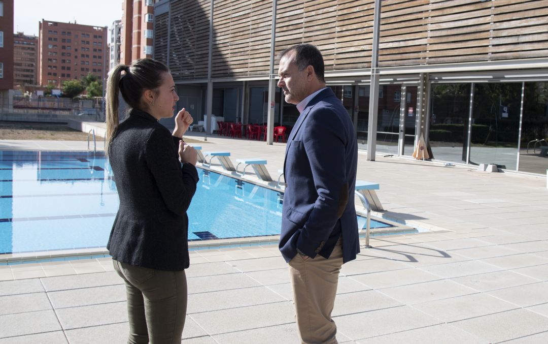 La diputada de deportes, Tania Baños, en una visita a la Piscina Provincial La diputada de deportes, Tania Baños, en una visita a la Piscina Provincial