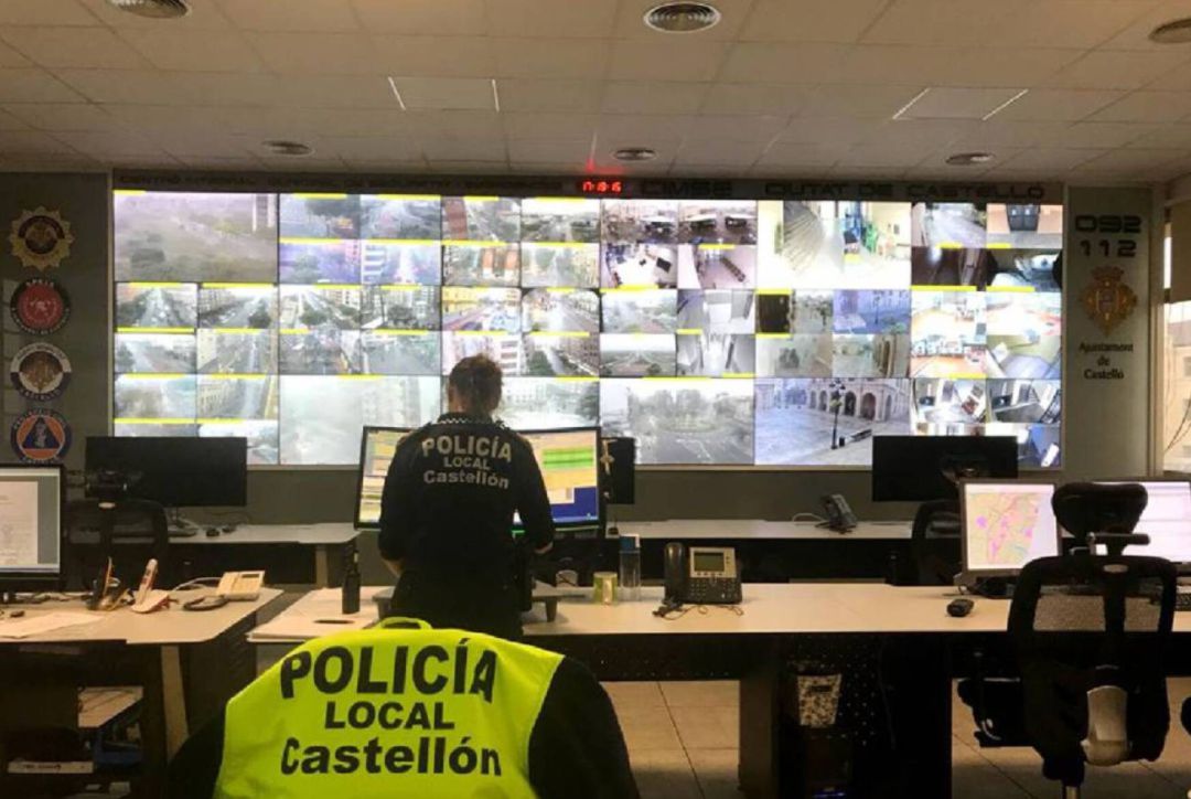 Sala control de tráfico del Ayuntamiento de Castelló Sala control de tráfico del Ayuntamiento de Castelló