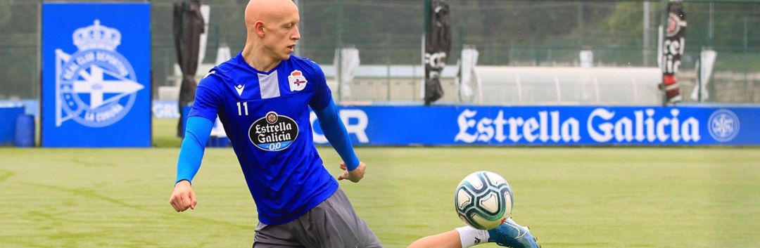 Víctor Mollejo en su vuelta al trabajo en el Deportivo Víctor Mollejo en su vuelta al trabajo en el Deportivo