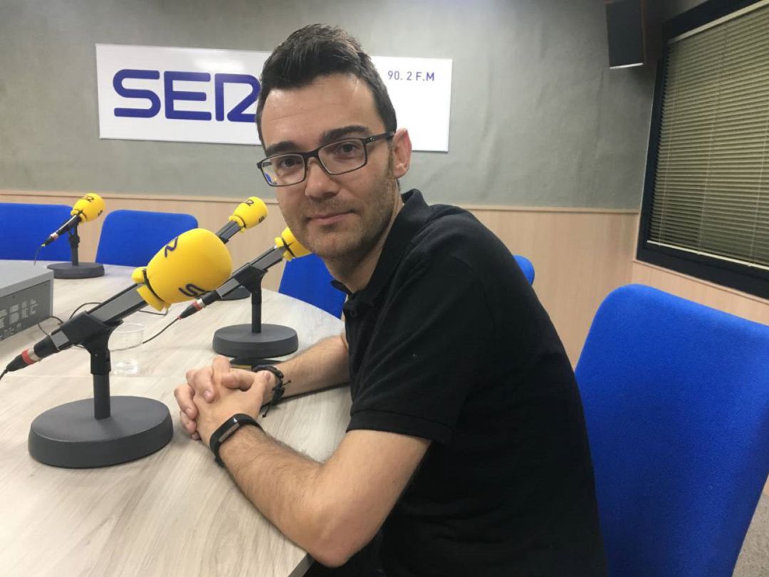Fran Martínez, en una visita a Radio Elda Fran Martínez, en una visita a Radio Elda