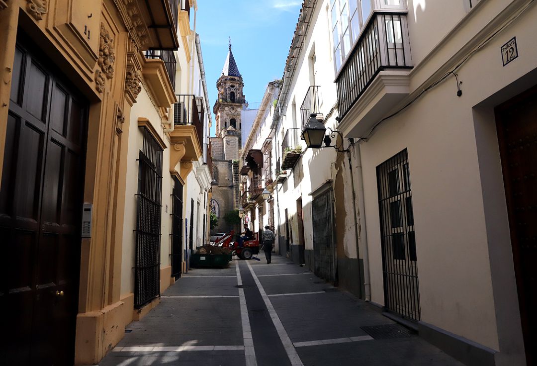 Calle San Miguel, en el centro de Jerez Calle San Miguel, en el centro de Jerez