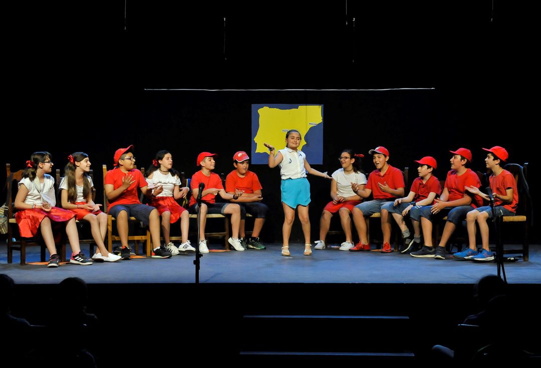 Una de las actuaciones de la pasada edición de la muestra de teatro escolar Una de las actuaciones de la pasada edición de la muestra de teatro escolar