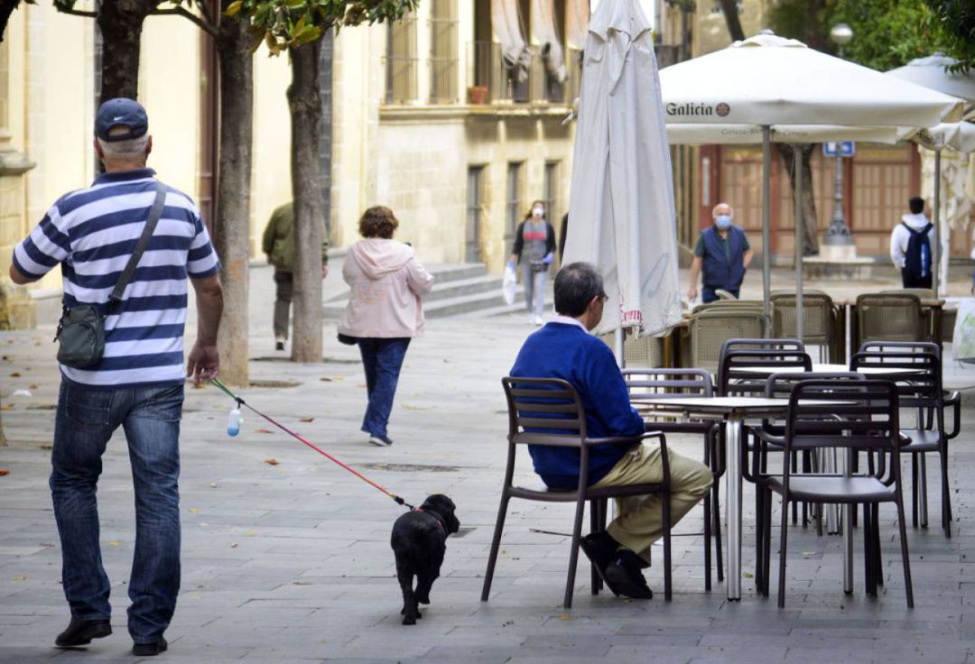 Imagen de una de las pocas terrazas que abrió sus puertas en la fase 1 de la desescalada Imagen de una de las pocas terrazas que abrió sus puertas en la fase 1 de la desescalada