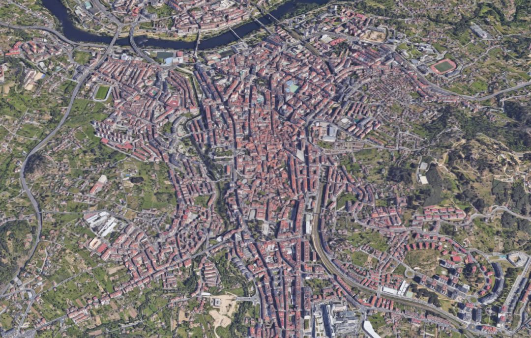 Vista aérea de la ciudad Vista aérea de la ciudad