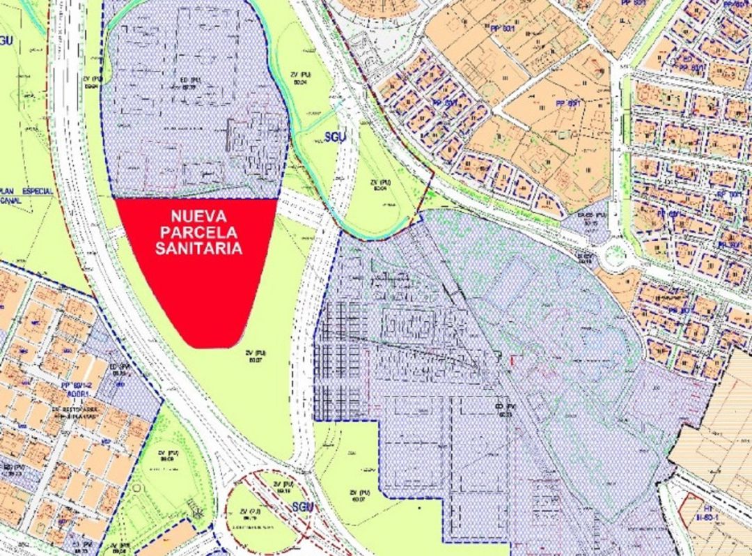 Parcela en la prolongación de la Avenida Gómez Laguna donde el equipo de gobierno PP - Ciudadanos quiere promover un gran hospital privado Parcela en la prolongación de la Avenida Gómez Laguna donde el equipo de gobierno PP - Ciudadanos quiere promover un gran hospital privado