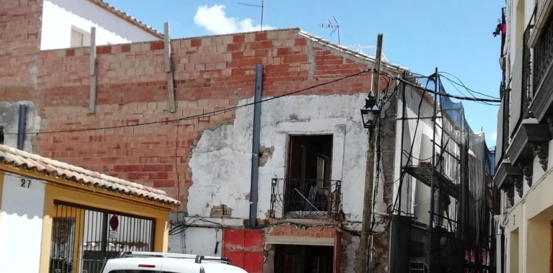 Edificio en obras. Edificio en obras.