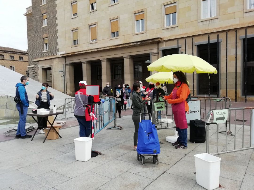 Acceso al mercado agroecológico el pasado fin de semana en la Plaza del Pilar Acceso al mercado agroecológico el pasado fin de semana en la Plaza del Pilar