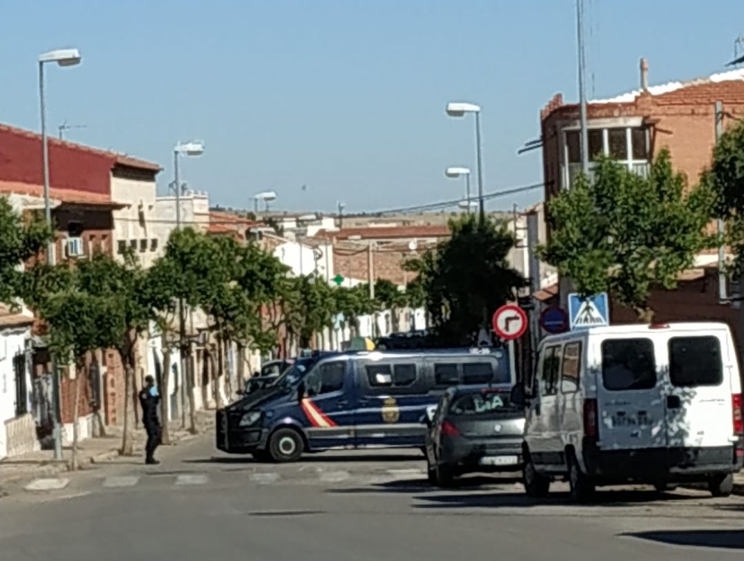 Imagen de la presencia de los agentes de la Policía Nacional en Bolaños, esta semana durante la operación Imagen de la presencia de los agentes de la Policía Nacional en Bolaños, esta semana durante la operación