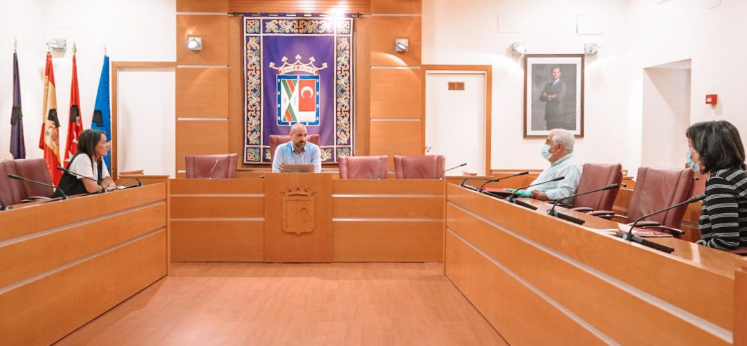 Reunión del alcalde Jorge García con representantes de CCOO y UGT Reunión del alcalde Jorge García con representantes de CCOO y UGT