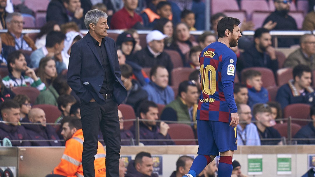Setién: "Messi y yo estamos convencidos de que podemos ganar la Champions"