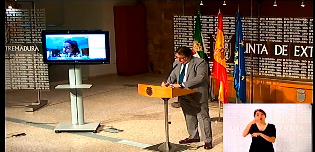 José María Vergeles en su comparecencia de hoy 23 de mayo de 2020 José María Vergeles en su comparecencia de hoy 23 de mayo de 2020