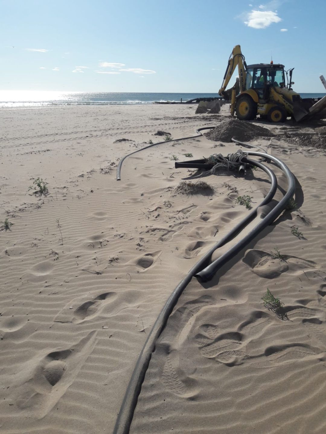 Avanzan los trabajos de reparación de las playas afectadas por el temporal Gloria Avanzan los trabajos de reparación de las playas afectadas por el temporal Gloria