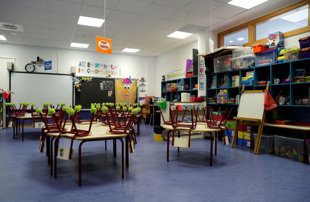 Imagen tomada en una clase de infantil del colegio público CEIP 103 de València Imagen tomada en una clase de infantil del colegio público CEIP 103 de València