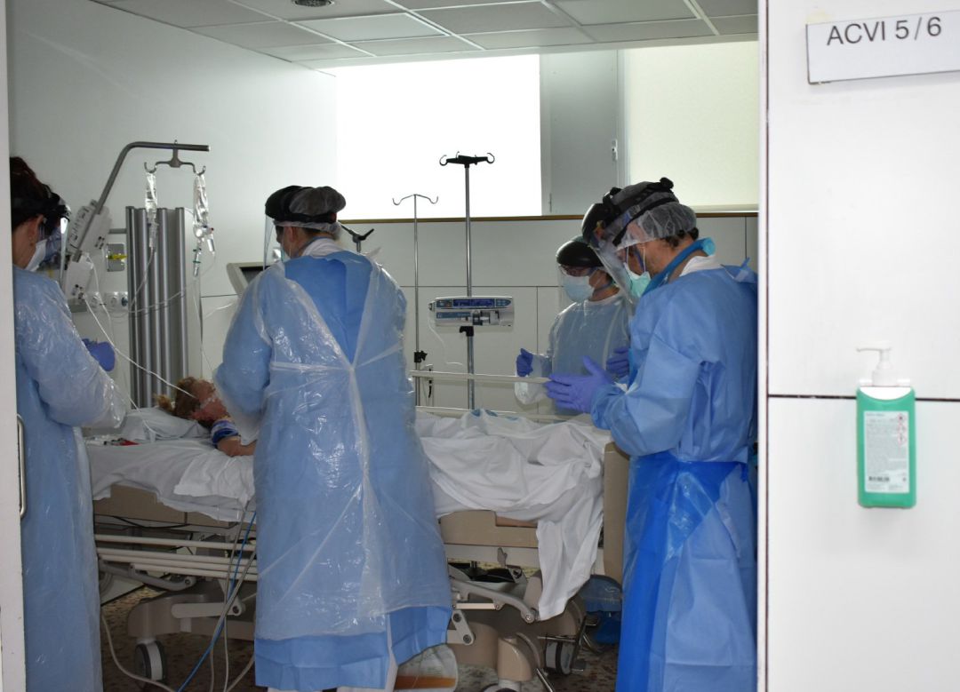 El Hospital de Santa Caterina de Salt (Girona), durante la epidemia del coronavirus El Hospital de Santa Caterina de Salt (Girona), durante la epidemia del coronavirus