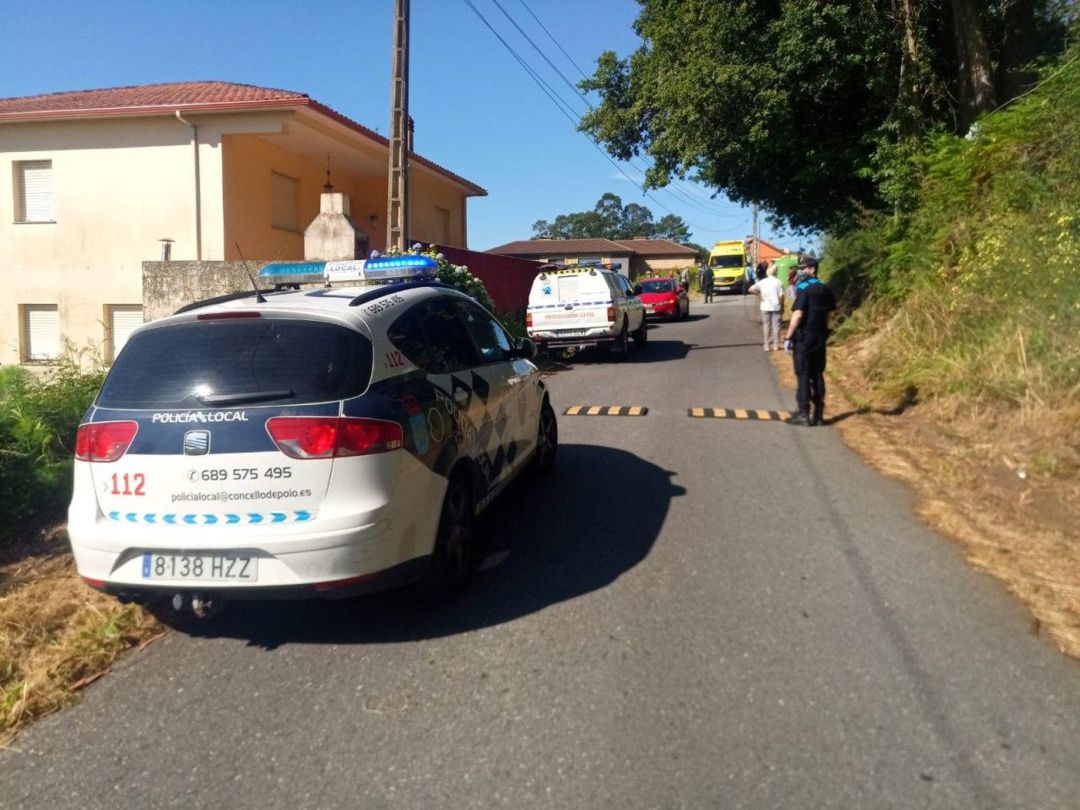 Lugar del suceso en Raxó, Poio Lugar del suceso en Raxó, Poio