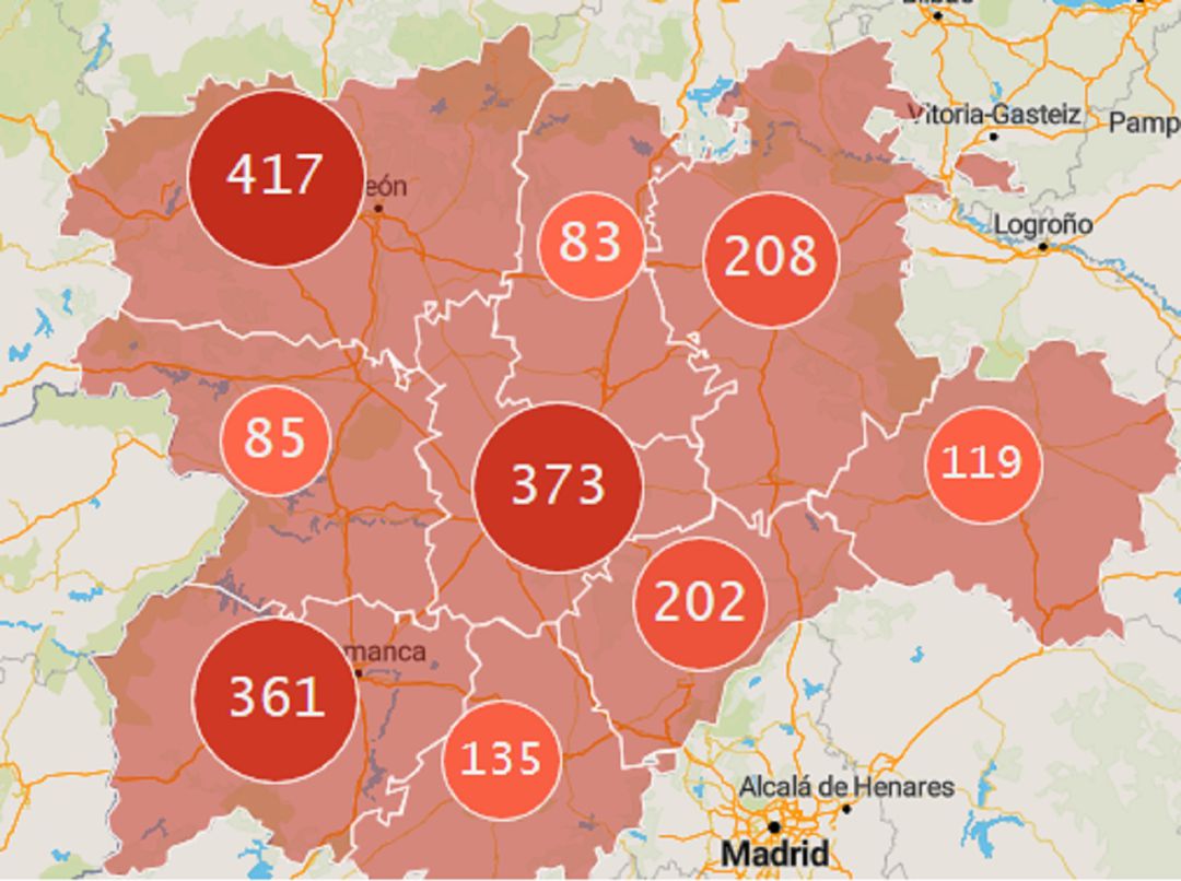 Fallecidos por coronavirus en Castilla y León Fallecidos por coronavirus en Castilla y León