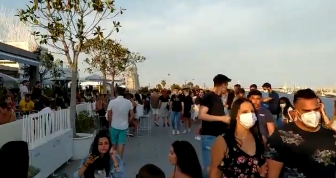 La Marina de València este pasado sábado por la tarde La Marina de València este pasado sábado por la tarde