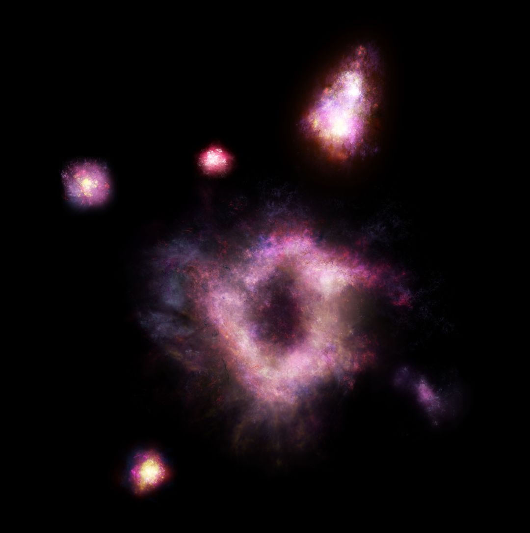 La primera galaxia con forma de "anillo de fuego" La primera galaxia con forma de "anillo de fuego"