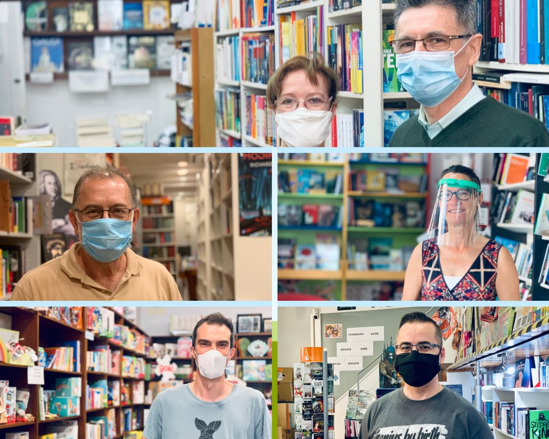 De arriba derecha, la Librería Manuel de Falla, Quorum, Las Libreras, Plastilina y La Ratonera De arriba derecha, la Librería Manuel de Falla, Quorum, Las Libreras, Plastilina y La Ratonera