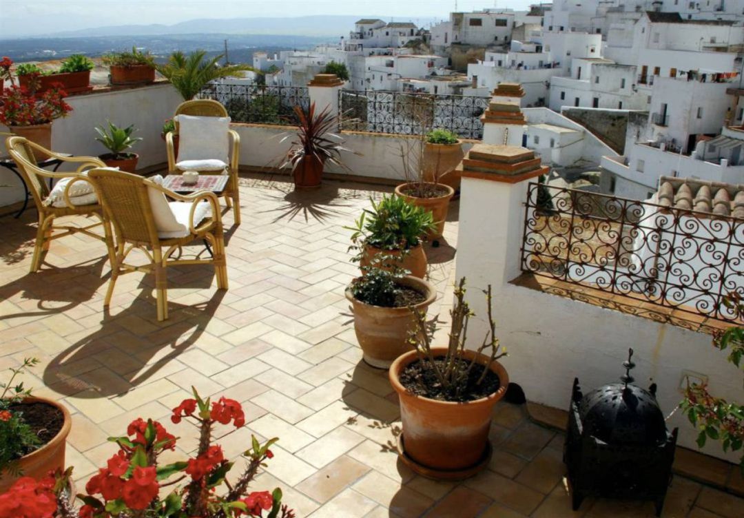Terraza de un alojamiento rural de la provincia Terraza de un alojamiento rural de la provincia