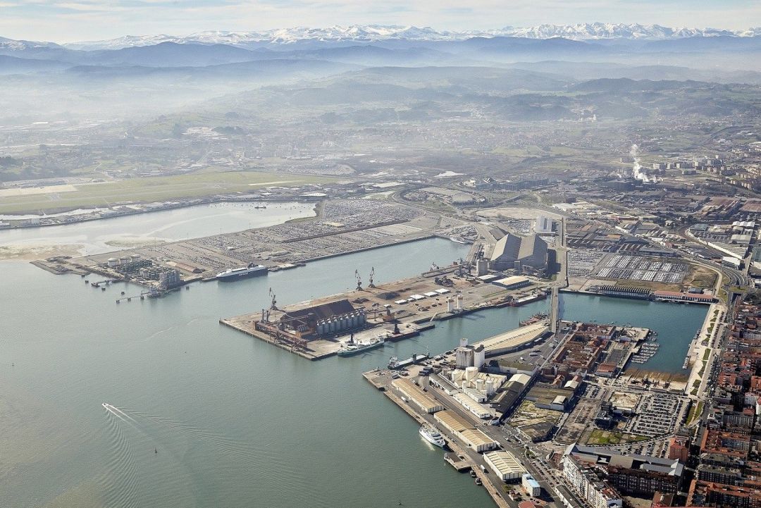 Puerto de Santander. Vista aérea Puerto de Santander. Vista aérea